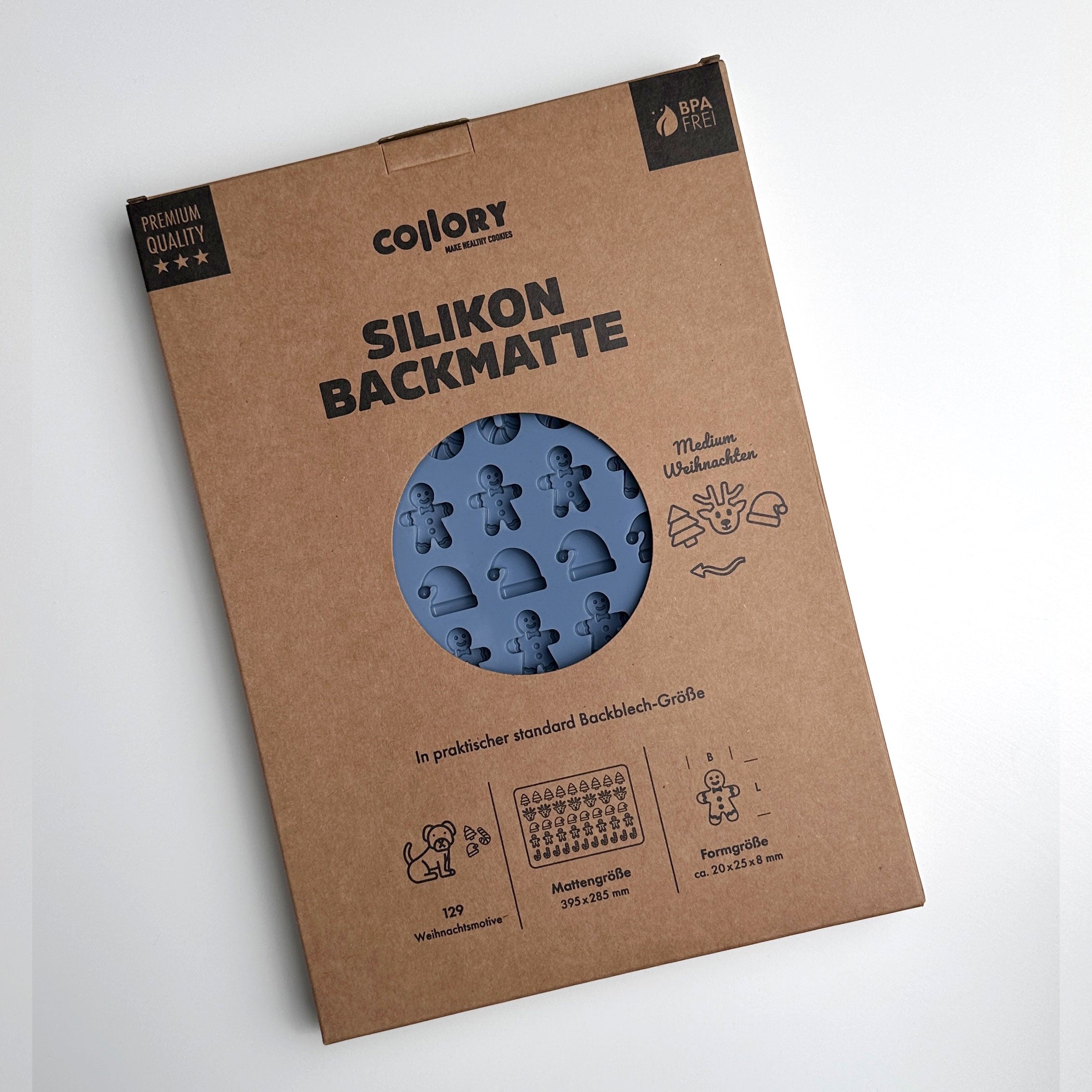 Collory Backmatte für Hundeleckerlis in Weihnachtsmotive