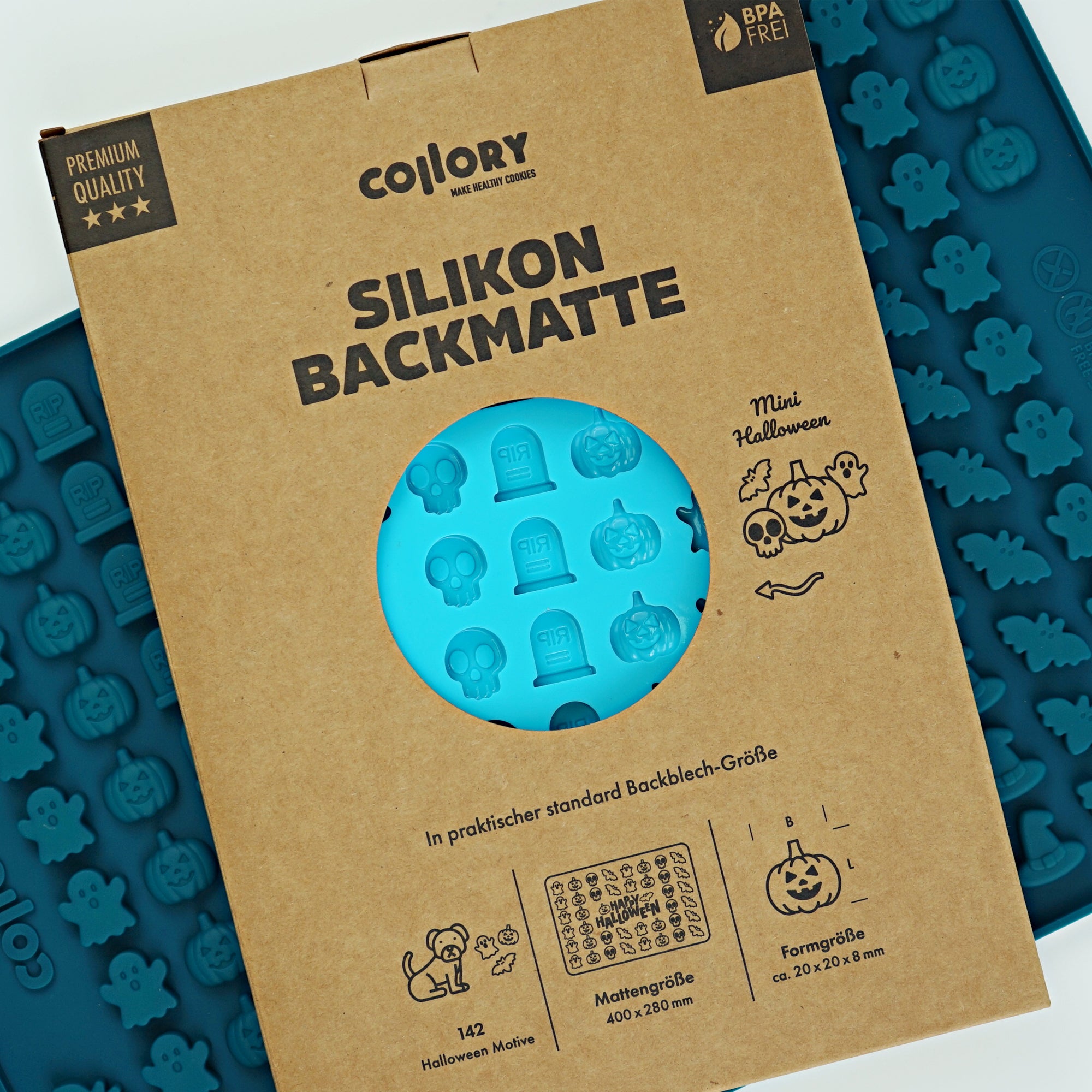 Collory Backmatte für Hundeleckerlis in Halloweenmotive