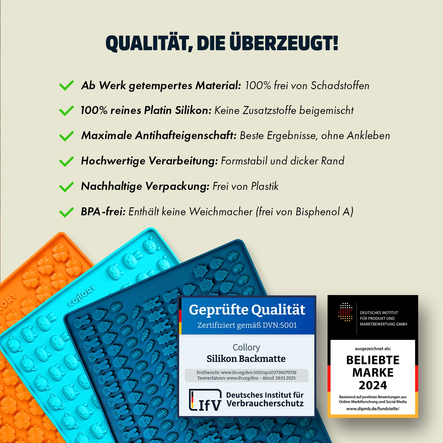 Collory Backmatten Hundekekse Oster Bundle (mittelgroße/ große Hunde)