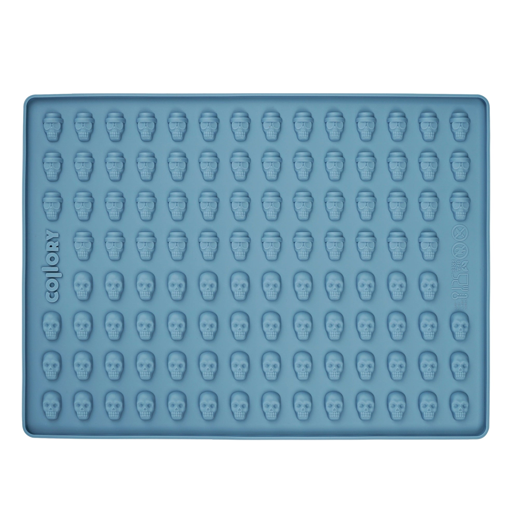 Collory Backmatte für Hundeleckerlis in Totenköpfeformen
