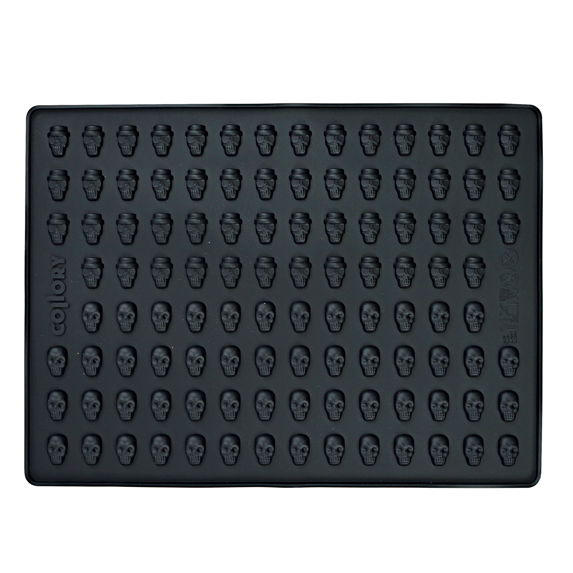 Collory Backmatte für Hundeleckerlis in Totenköpfeformen