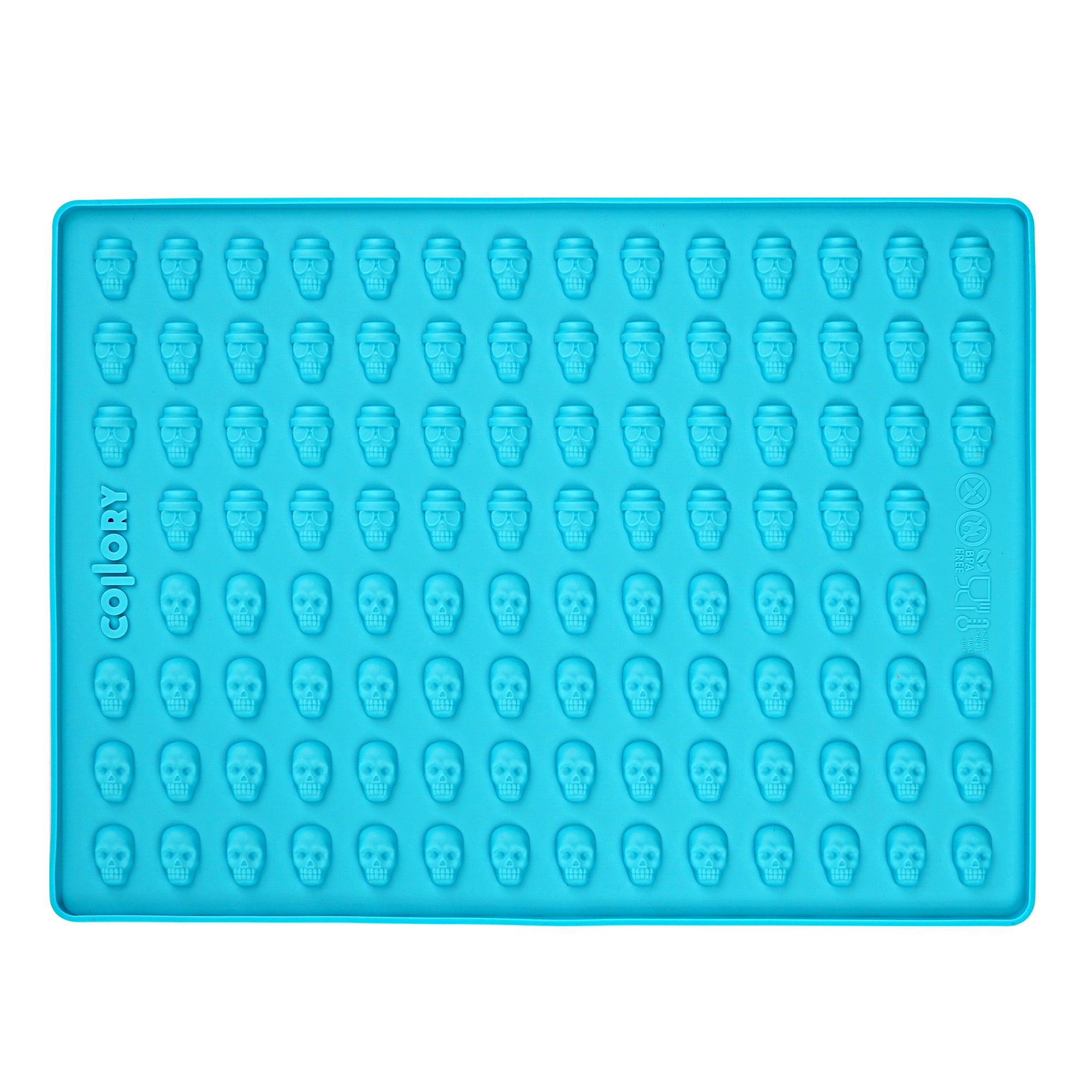 Collory Backmatte für Hundeleckerlis in Totenköpfeformen