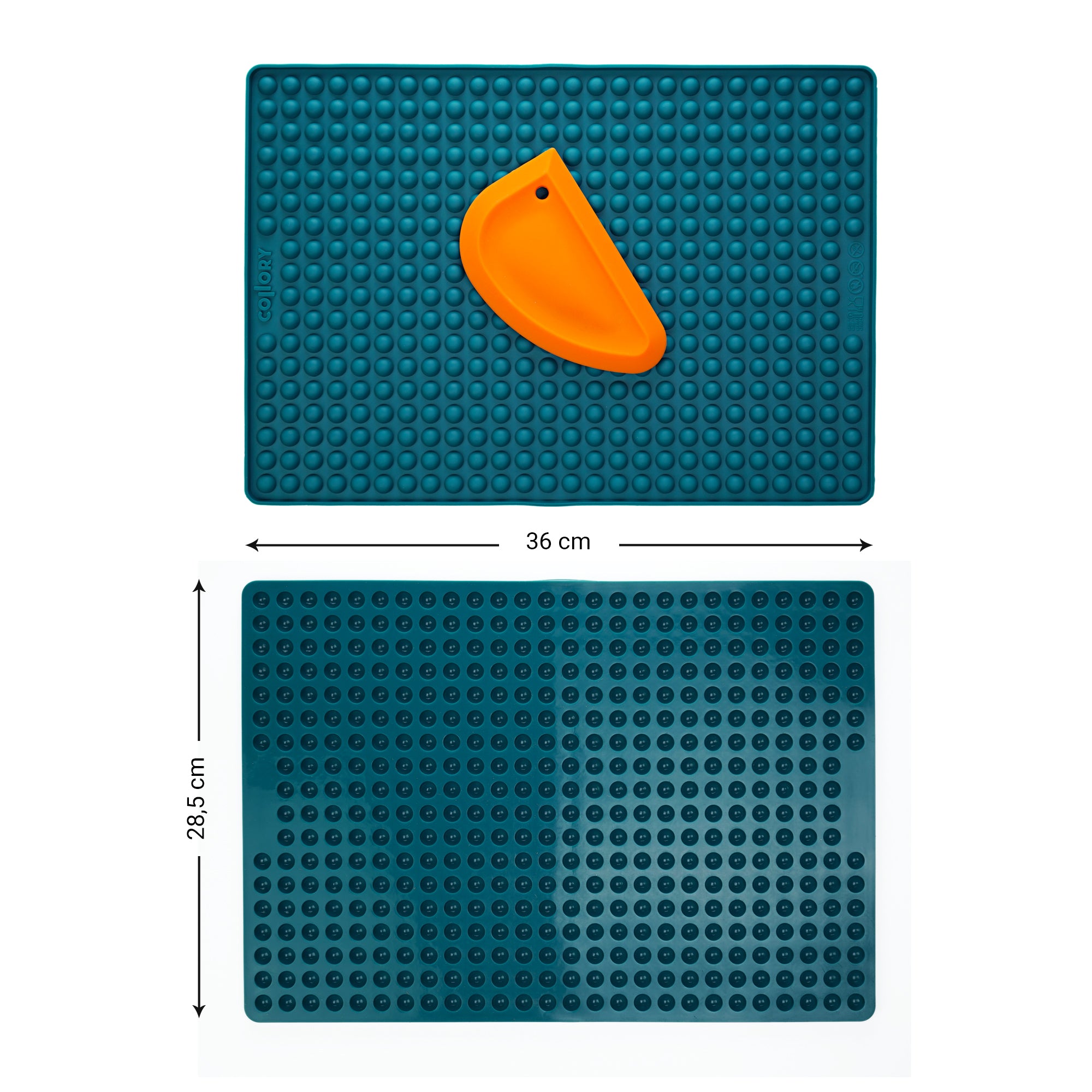 1cm hemisphere baking pan + scraper
