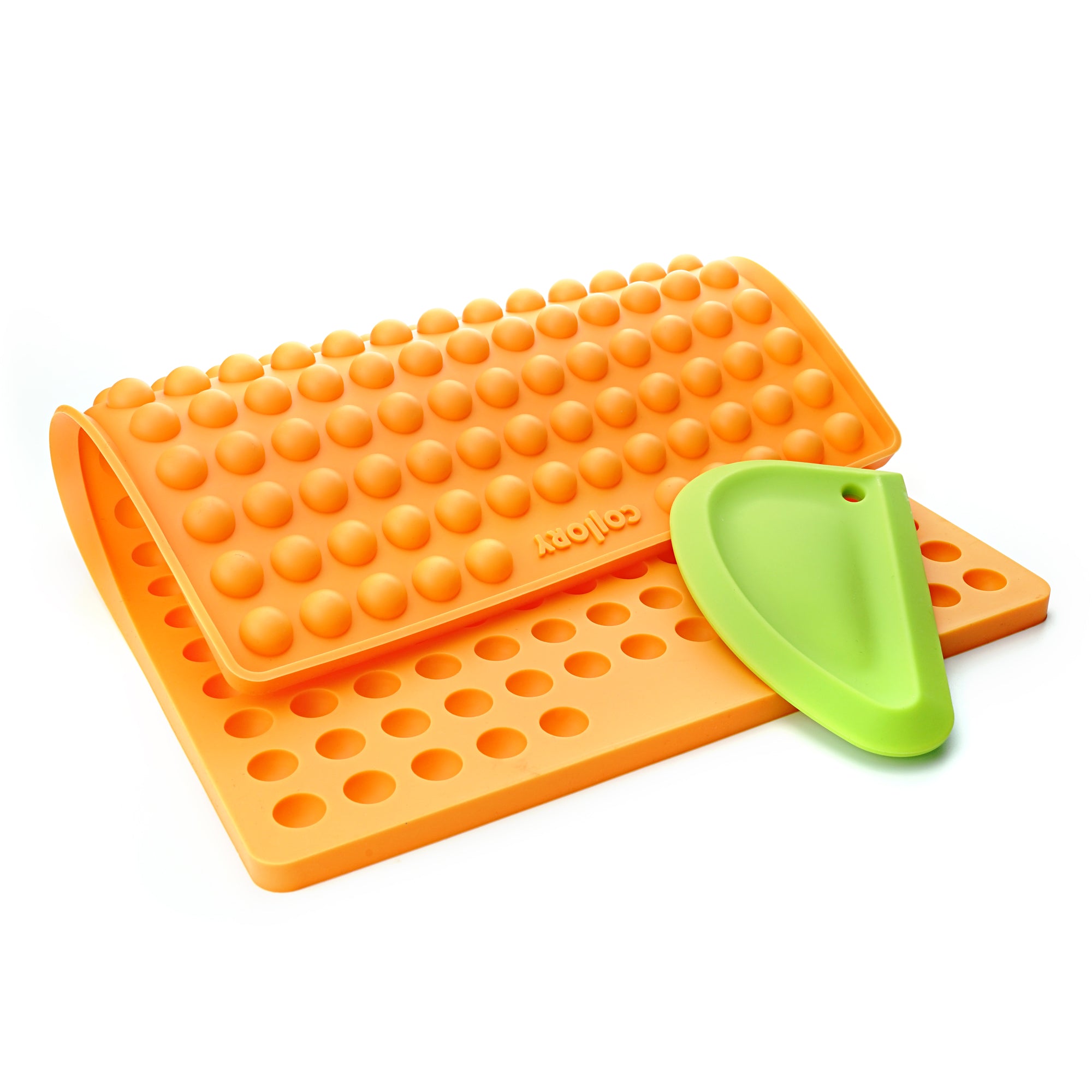 1.5cm hemisphere baking pan + scraper