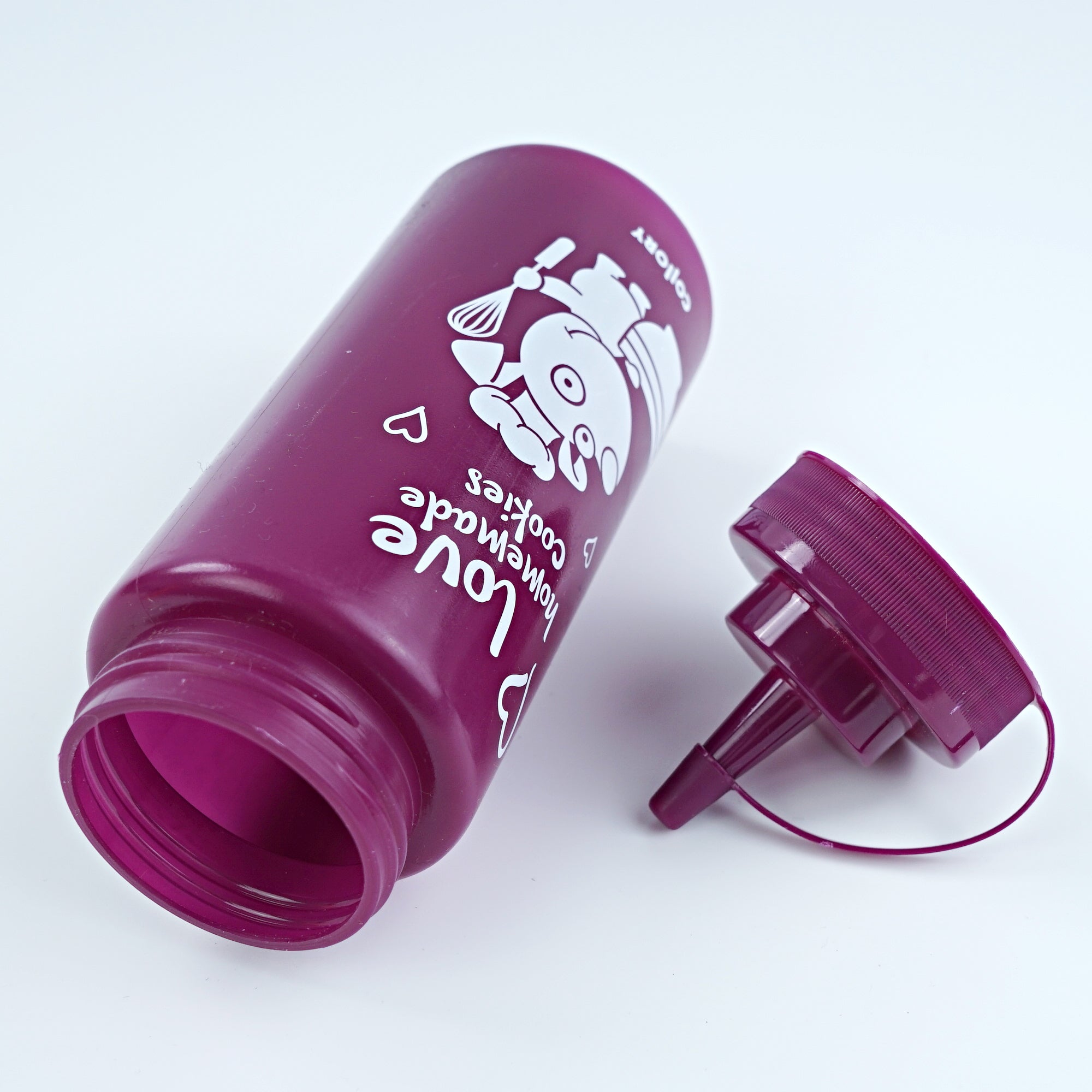 Colorful dosing bottles