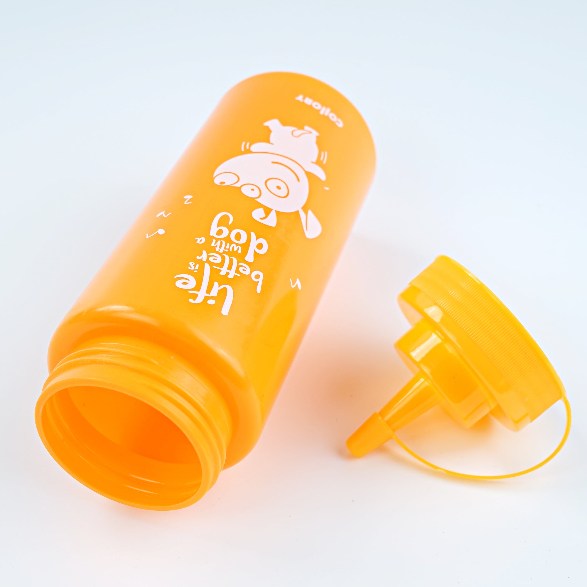 Colorful dosing bottles