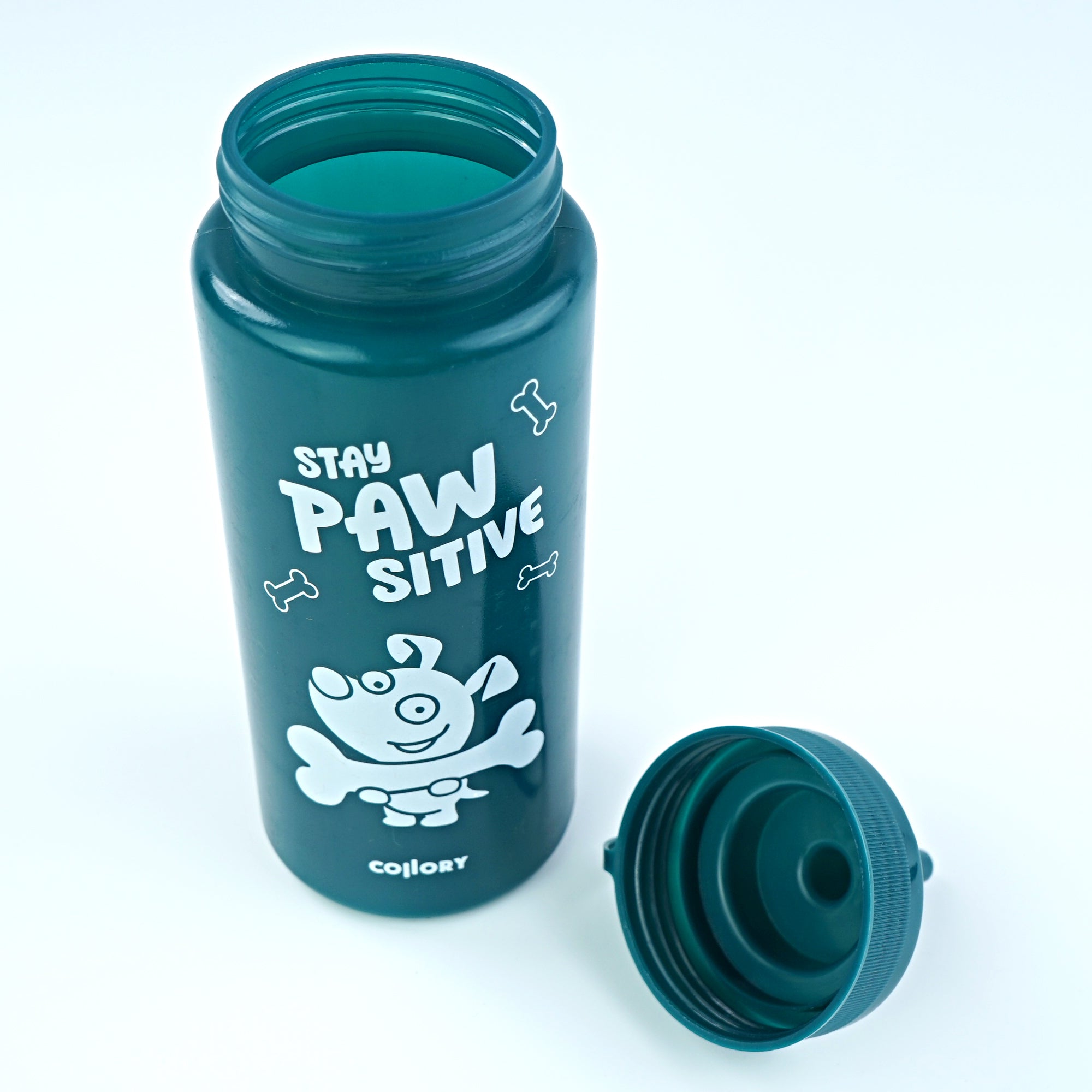 Colorful dosing bottles